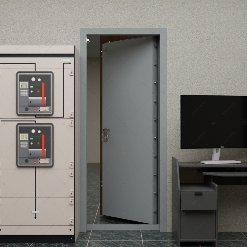 Скрытая дверь "Тоон" СуперЛюкс с панелью в виде шкафа_8