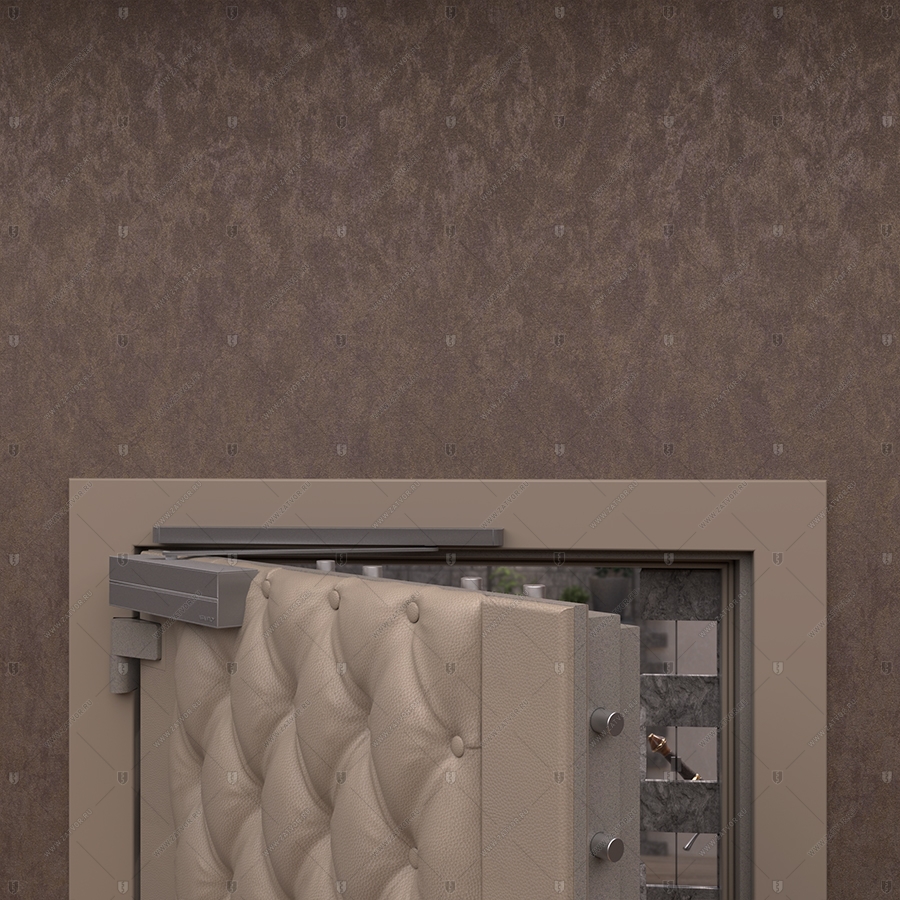 Потайная дверь "Рет" БАСТИОН-3, облицованная кирпичом _11