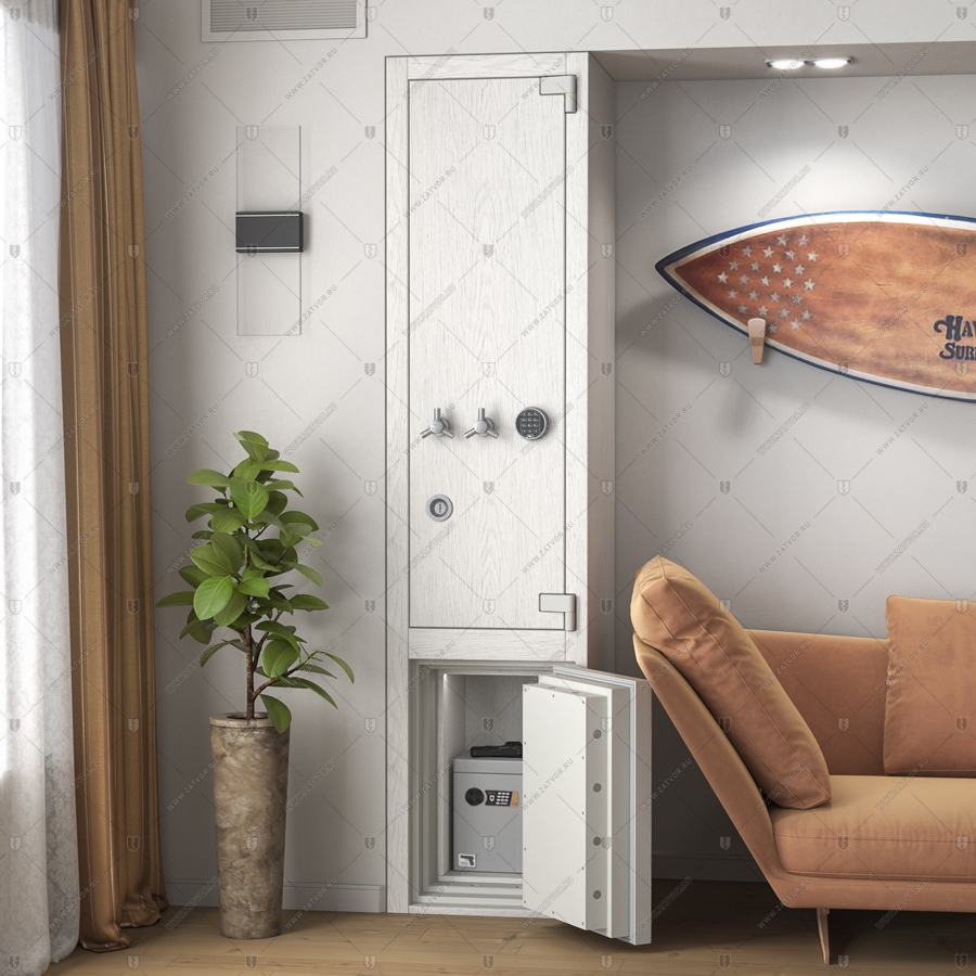 Сейфово-оружейная стойка Диана с облицовкой из МДФ_7