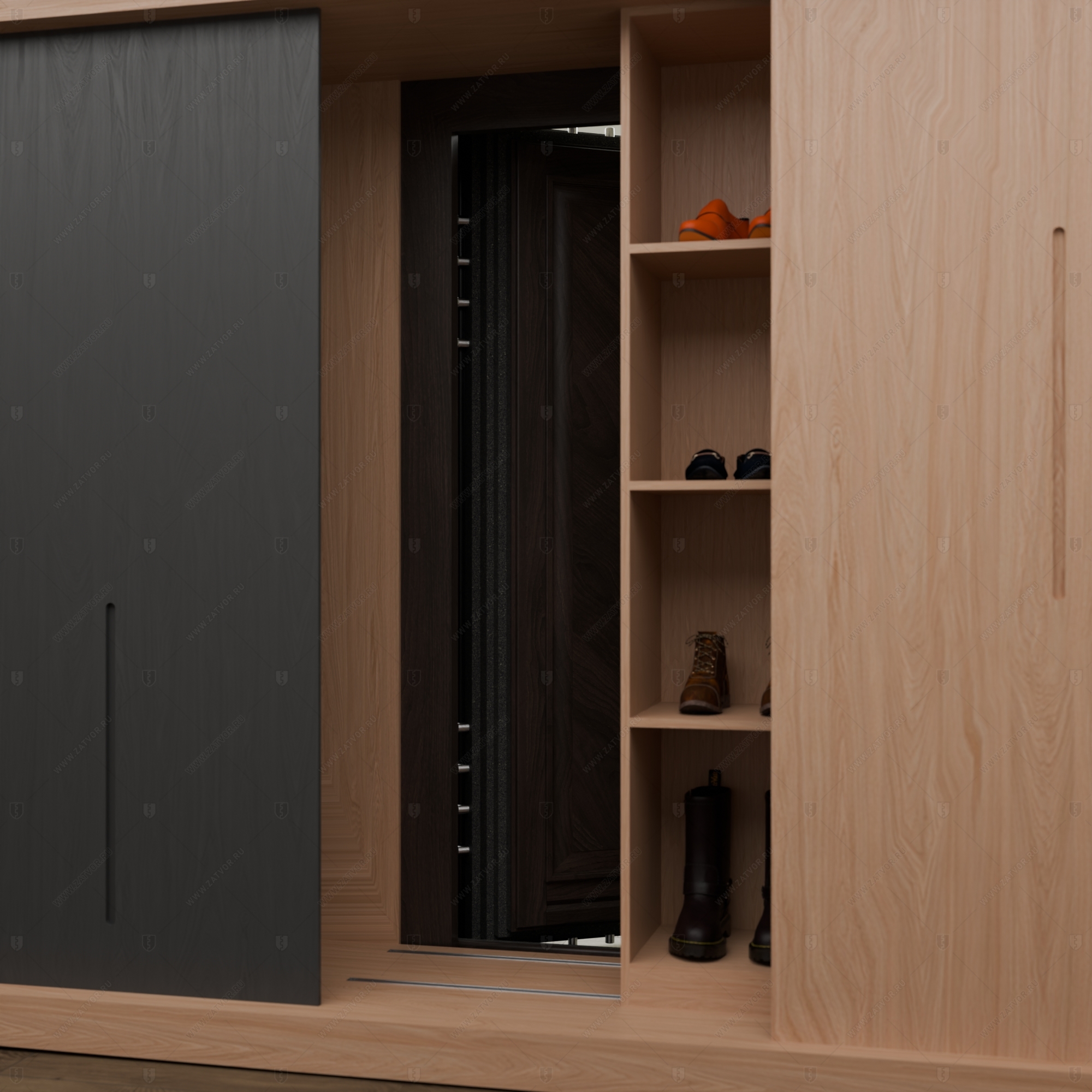 Пожаростойкая внутренняя стальная дверь "Галатея" БАСТИОН-7_11