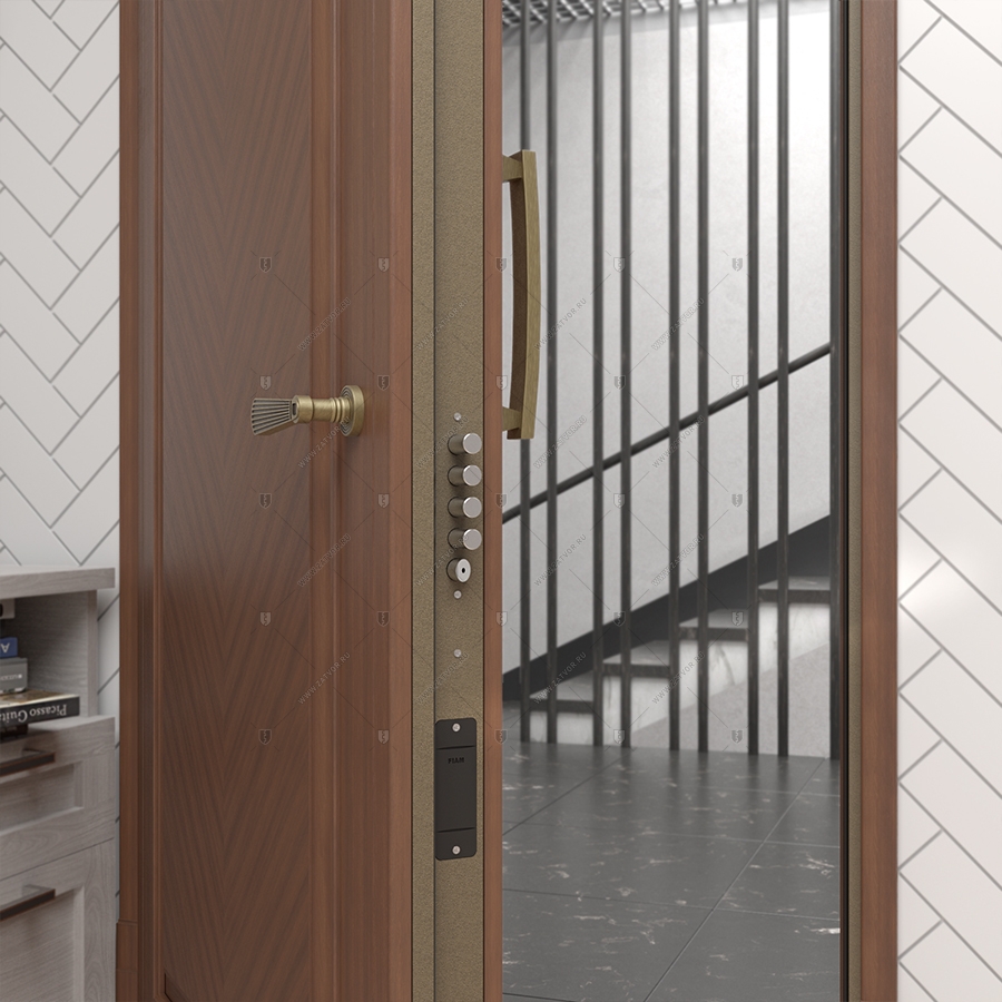 Внутренняя пожаростойкая входная стальная дверь "Тета" СуперЛюкс EIS60_9