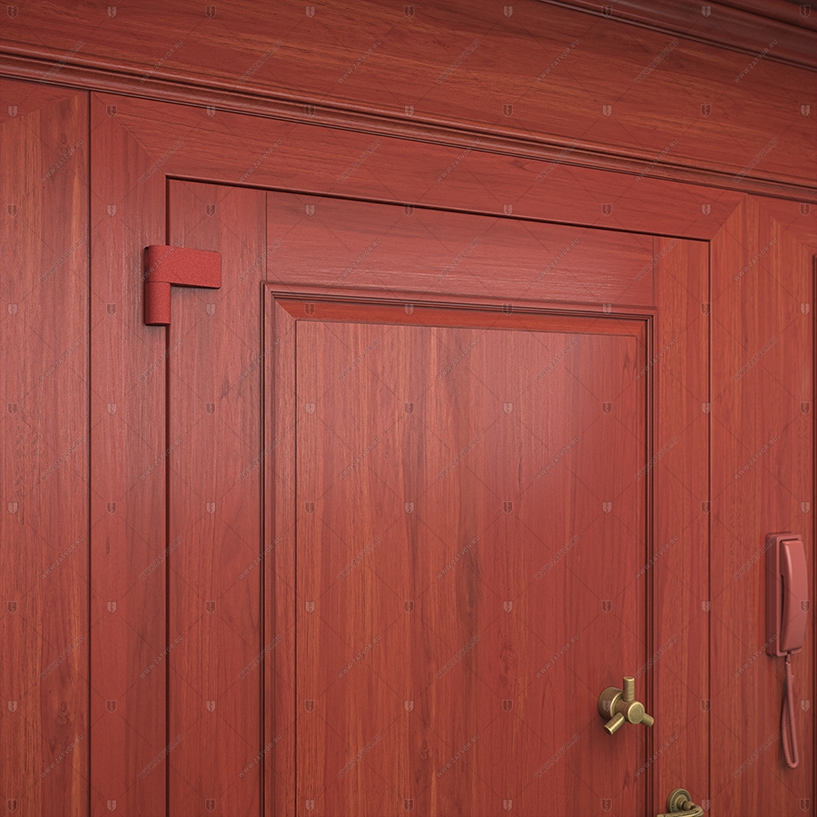 Комплект из двух дверей: Внутренняя дверь "Афон" БАСТИОН-3 и скрытая дверь "Омикрон" СуперЛюкс с наружной панелью из зеркала_17