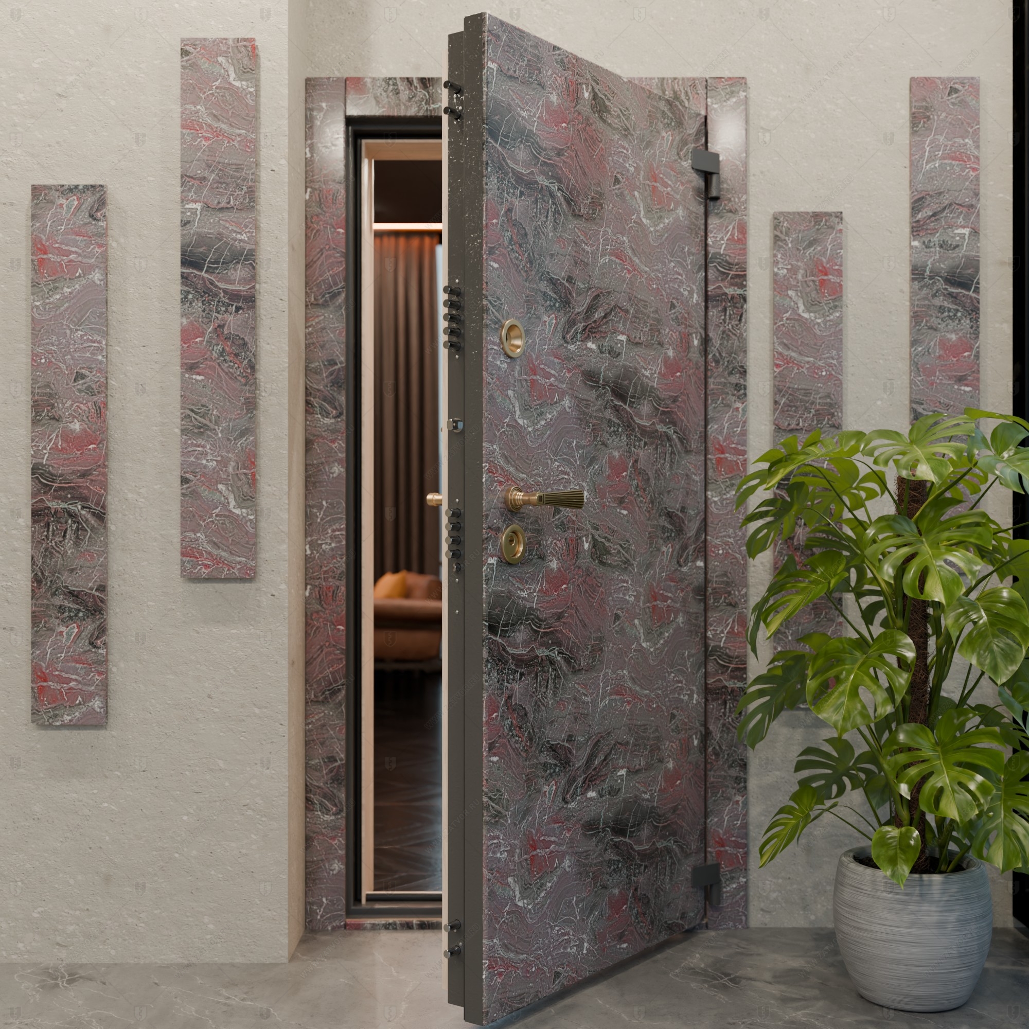 Взломостойкая входная дверь "Рия" БАСТИОН-2_6