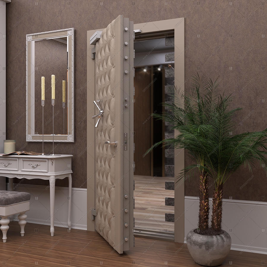 Потайная дверь "Рет" БАСТИОН-3, облицованная кирпичом _7