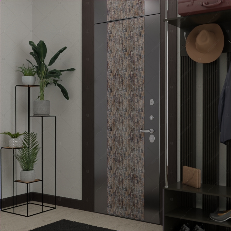 Пожаростойкая внутренняя входная дверь "Рек" БАСТИОН-3 BR4 EIS60_4