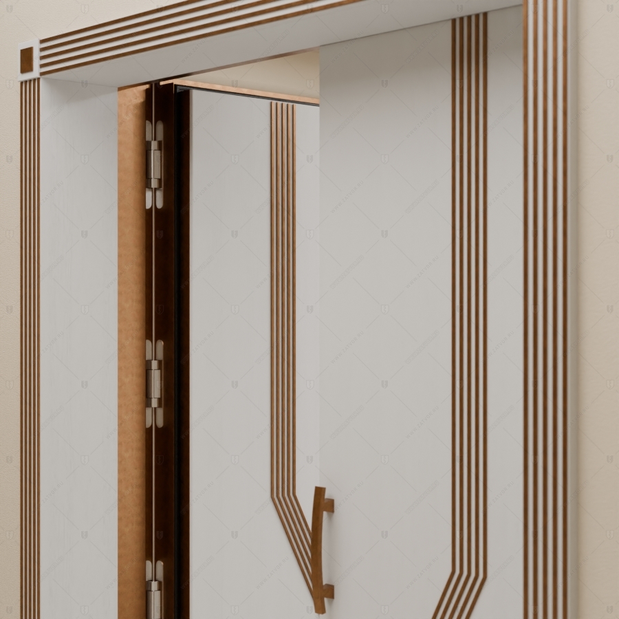 Двустворчатая пулестойкая входная дверь "Фракия" БАСТИОН-3 EIS60_13