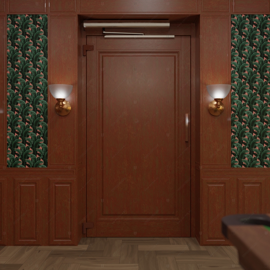 Скрытая дверь "Зеве" СуперЛюкс с панелью в виде книжного шкафа_3