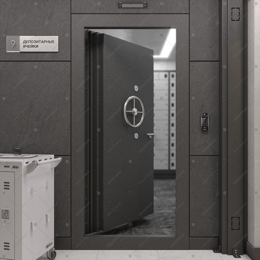Внутренняя взломостойкая пожаростойкая сейфовая дверь "Перс" БАСТИОН-6 EIS60_6