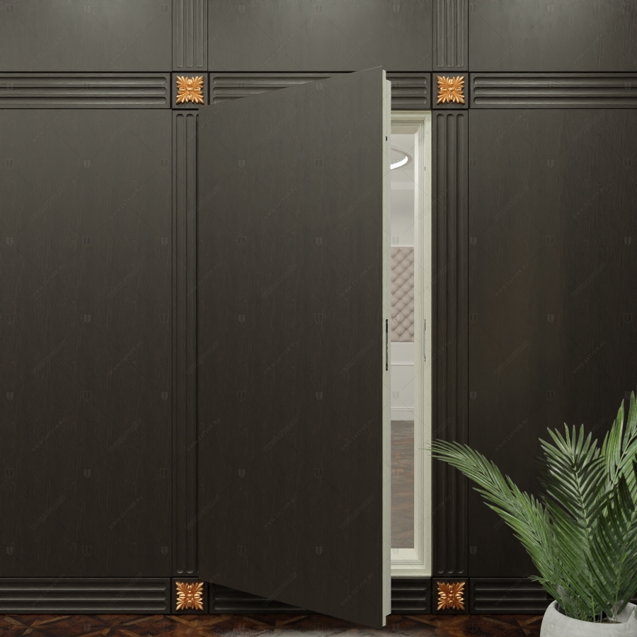 Скрытая дверь "Клото" СуперЛюкс с наружной панелью из МДФ_7