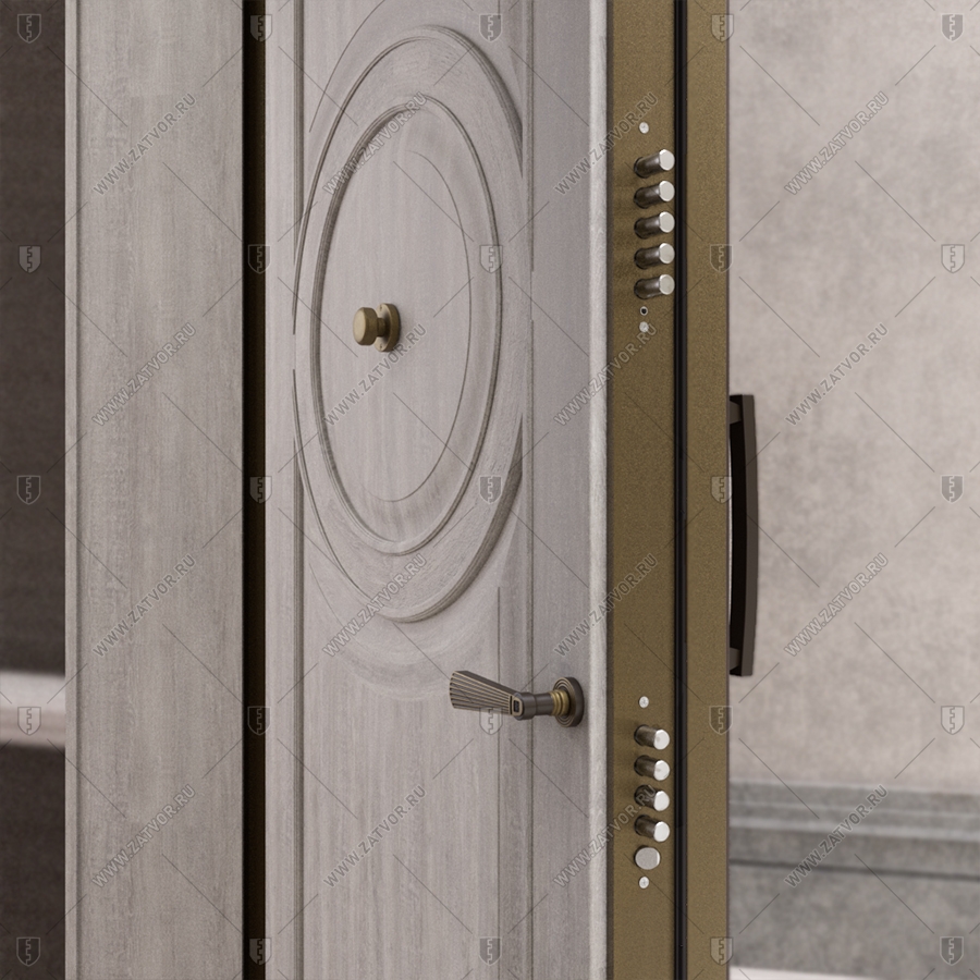 Двустворчатая входная дверь "Паллант" БАСТИОН-3_12
