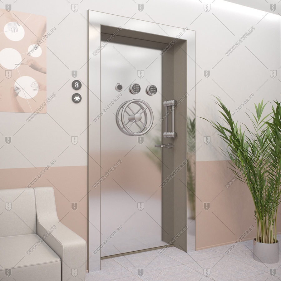 Взломостойкая внутренняя бронированная сейфовая дверь БАСТИОН-3 BR4 "Абес"_5