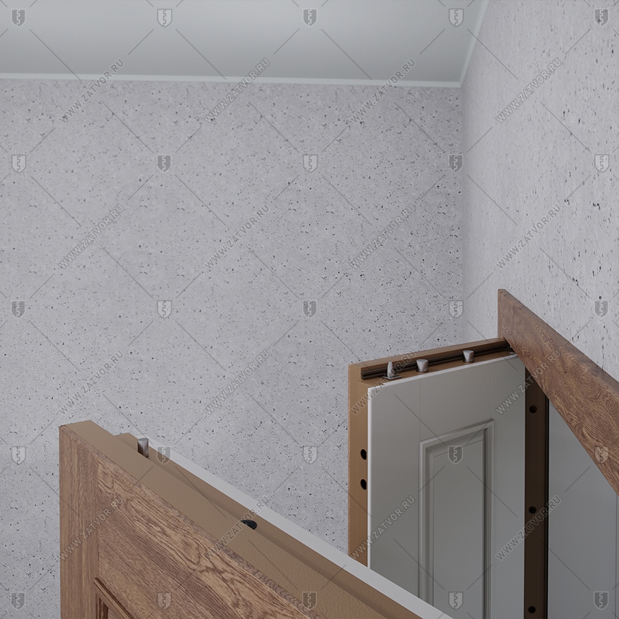 Двустворчатая входная дверь"Мусика" БАСТИОН-1 _13