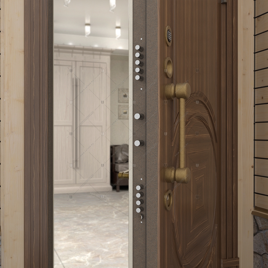 Пожаростойкая бронированная входная дверь "Полибот" БАСТИОН-3 BR4 EIS60_8