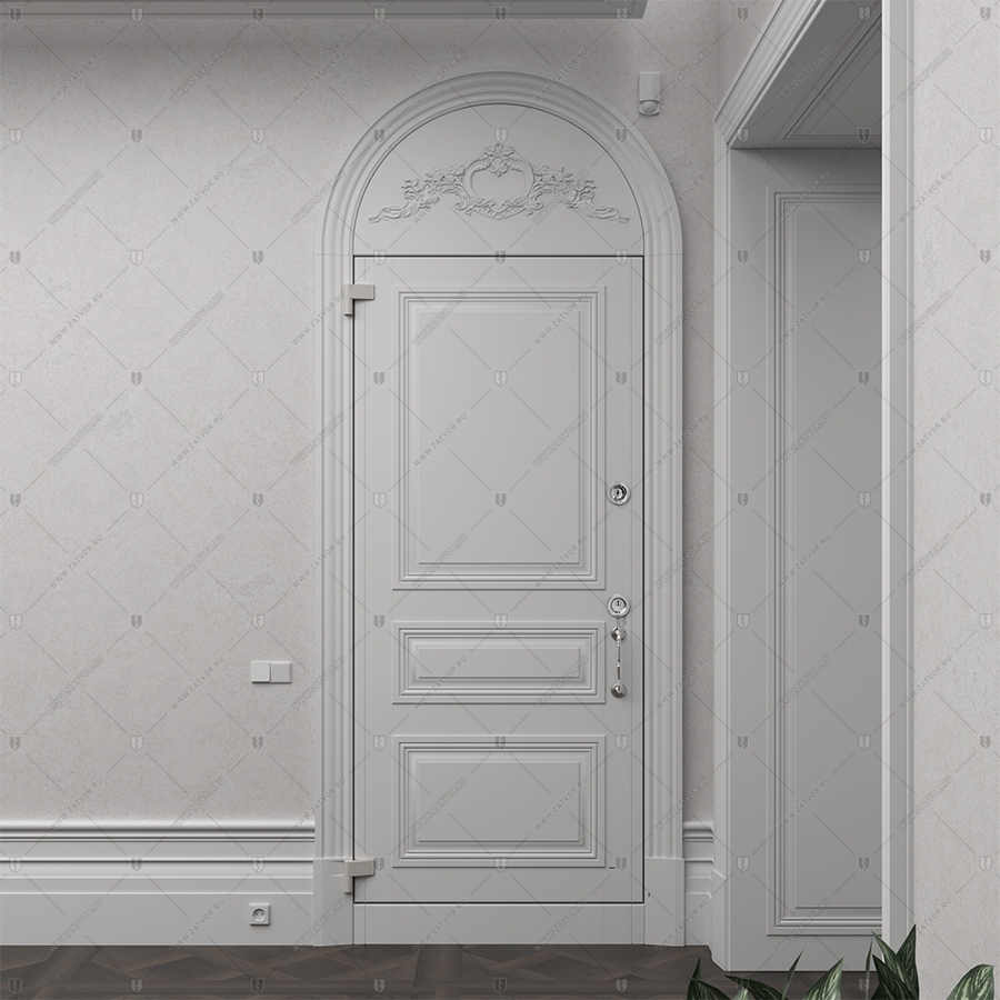 Бронированная арочная входная дверь "Фон" БАСТИОН-3 BR4 _2