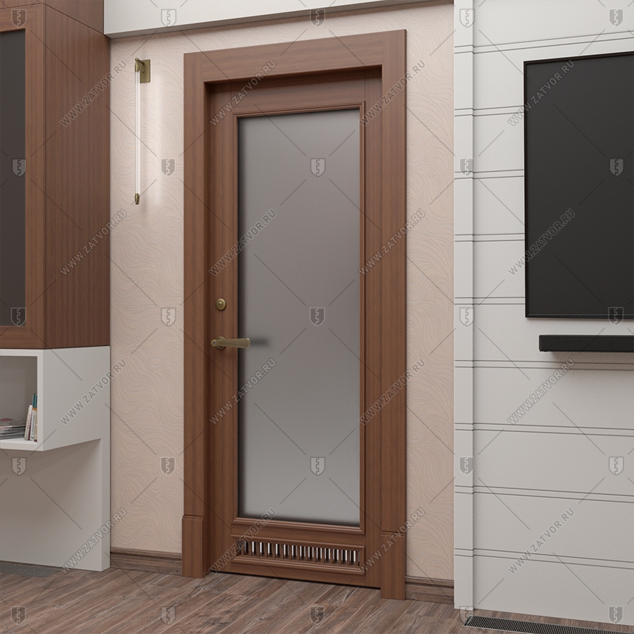 Внутренняя межкомнатная стальная дверь со стеклом "Йота" СуперЛюкс_4