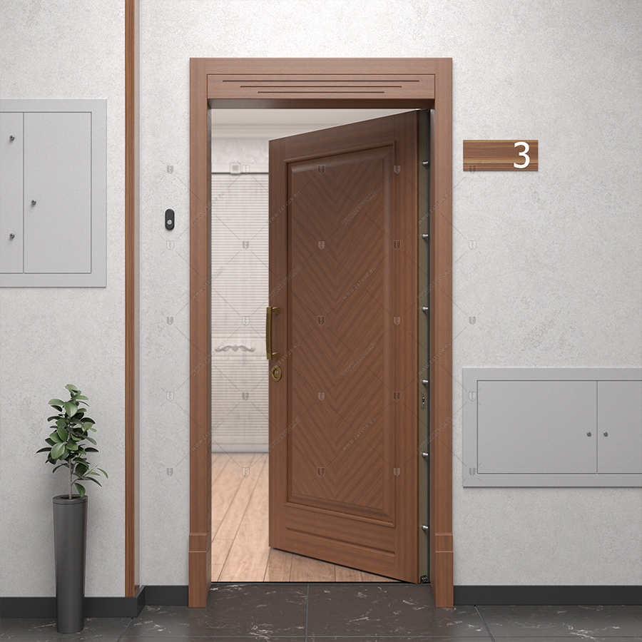 Внутренняя пожаростойкая входная стальная дверь "Тета" СуперЛюкс EIS60_6