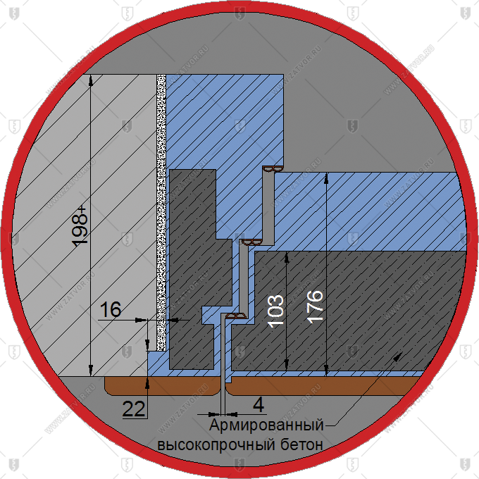 Пулестойкая входная дверь БАСТИОН-6 со скидкой (правые петли)_2