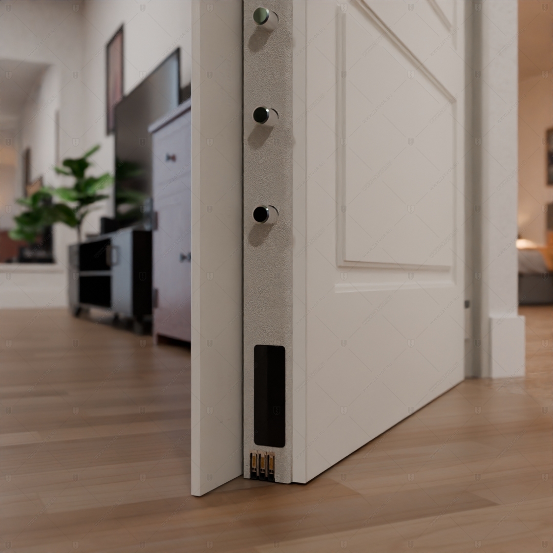 Скрытая дверь "Эос" БАСТИОН-1 с панелью в виде зеркала_13