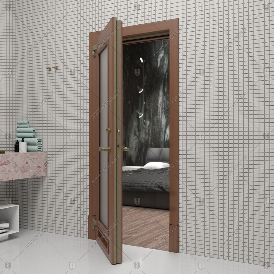 Внутренняя межкомнатная стальная дверь со стеклом "Йота" СуперЛюкс_7