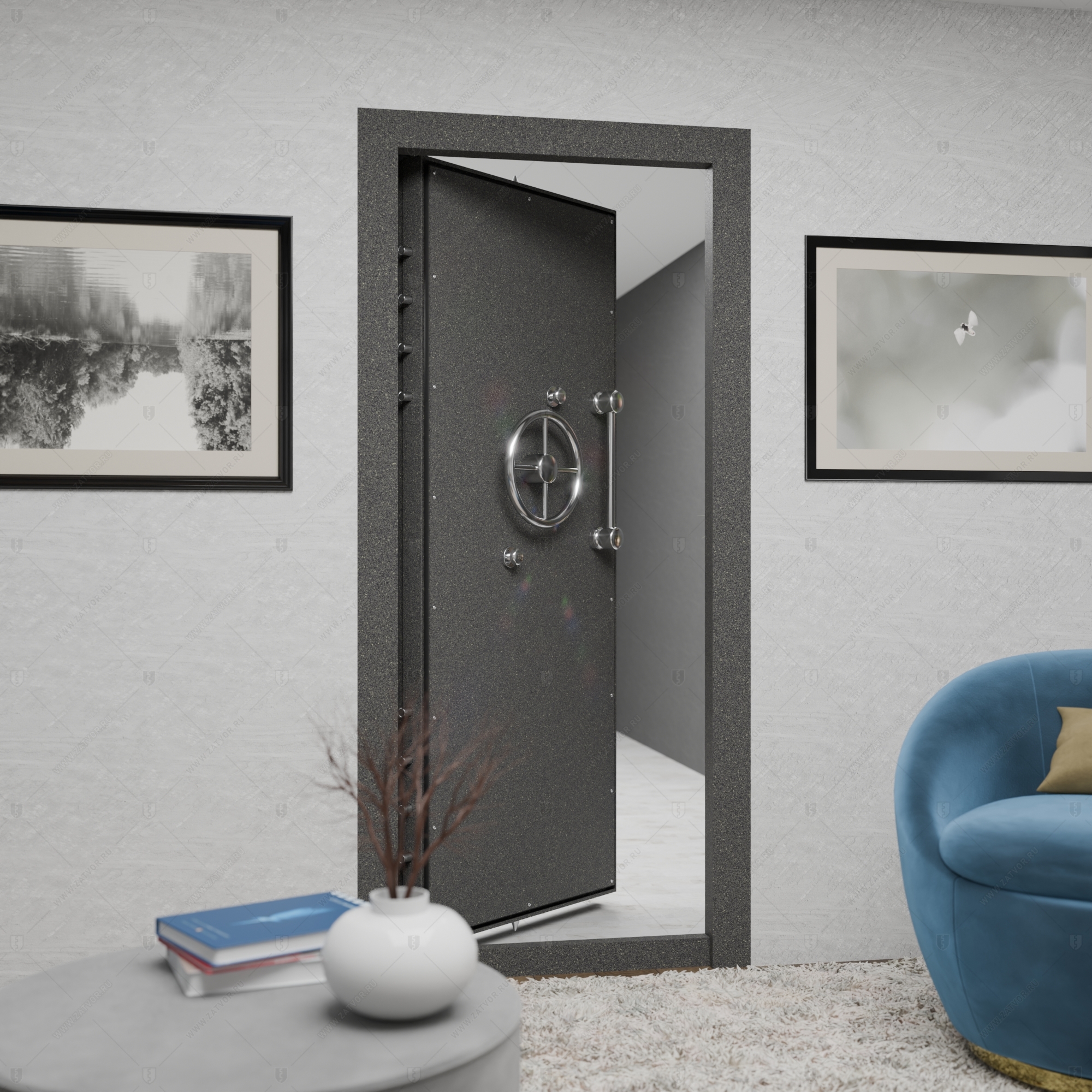 Пожаростойкая стальная дверь "Иапег" БАСТИОН-1_14