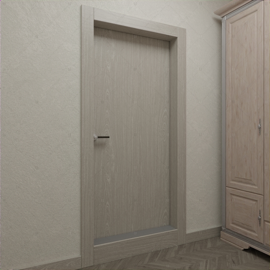 Скрытая дверь "Клитий" СуперЛюкс с панелью из шпонированного МДФ_5