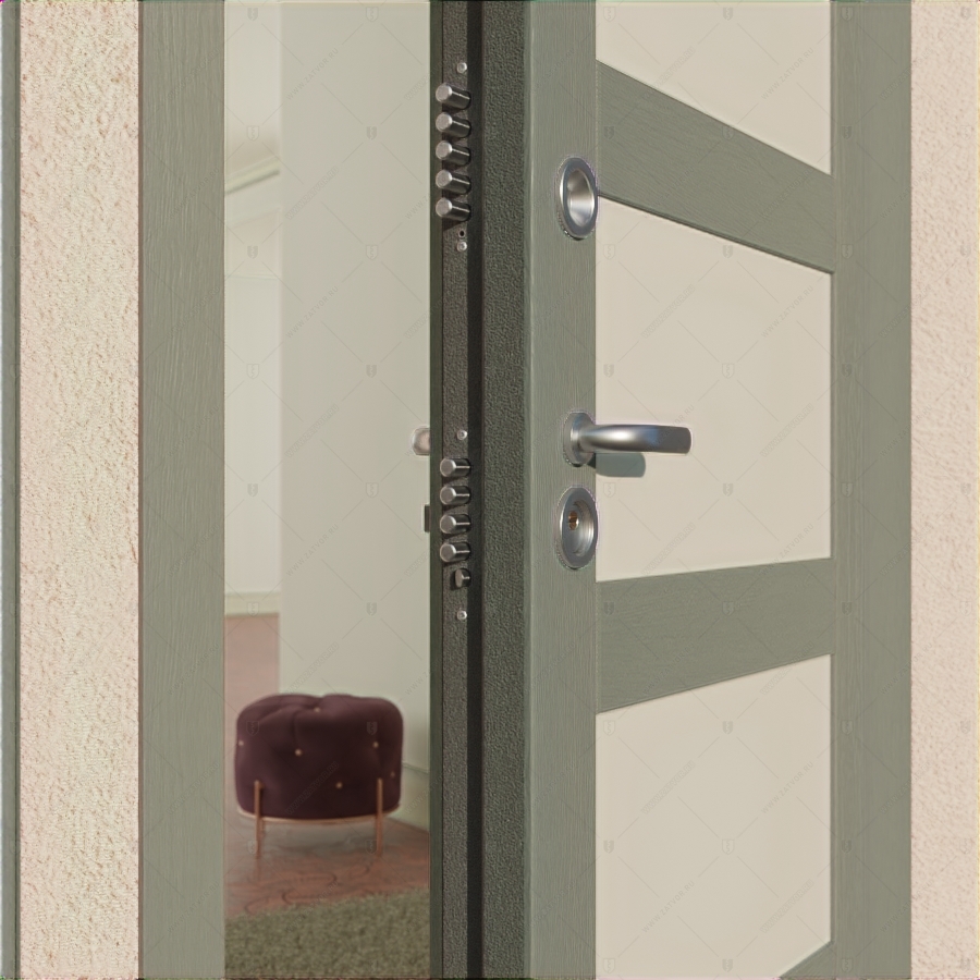 Пожаростойкая бронированная входная дверь "Атропа" БАСТИОН-3 BR4 EIS60_8