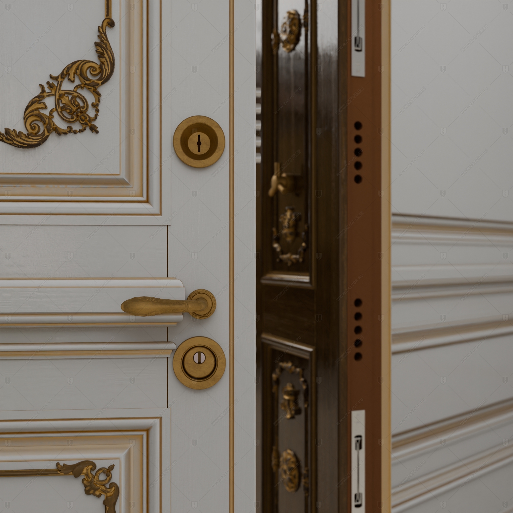 Двустворчатая пулестойкая входная дверь "Илиада" БАСТИОН-3 BR4_12