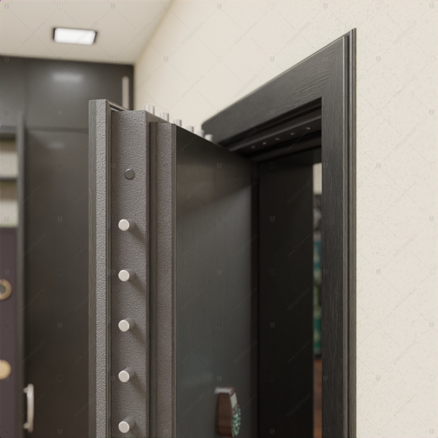 Пожаростойкая внутренняя стальная дверь "Лахеса" БАСТИОН-3_8