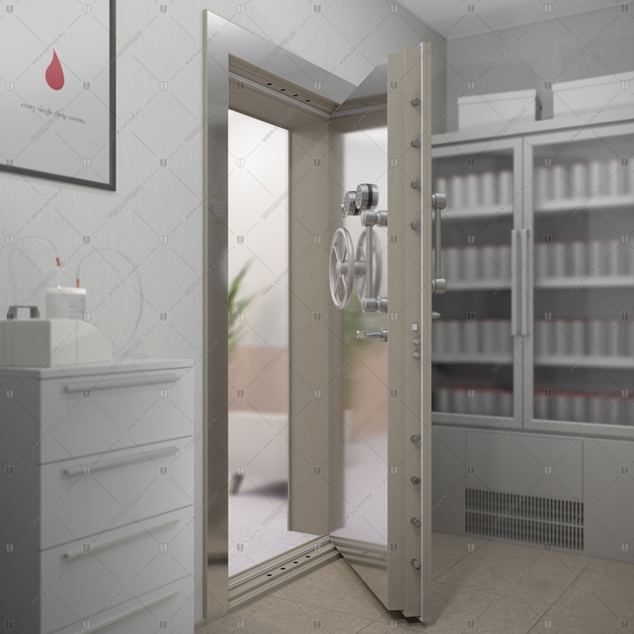 Взломостойкая внутренняя бронированная сейфовая дверь БАСТИОН-3 BR4 "Абес"_7