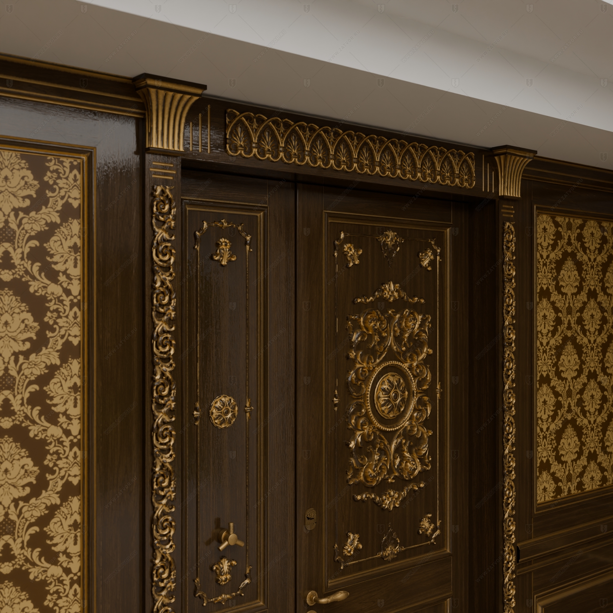 Двустворчатая пулестойкая входная дверь "Илиада" БАСТИОН-3 BR4_8