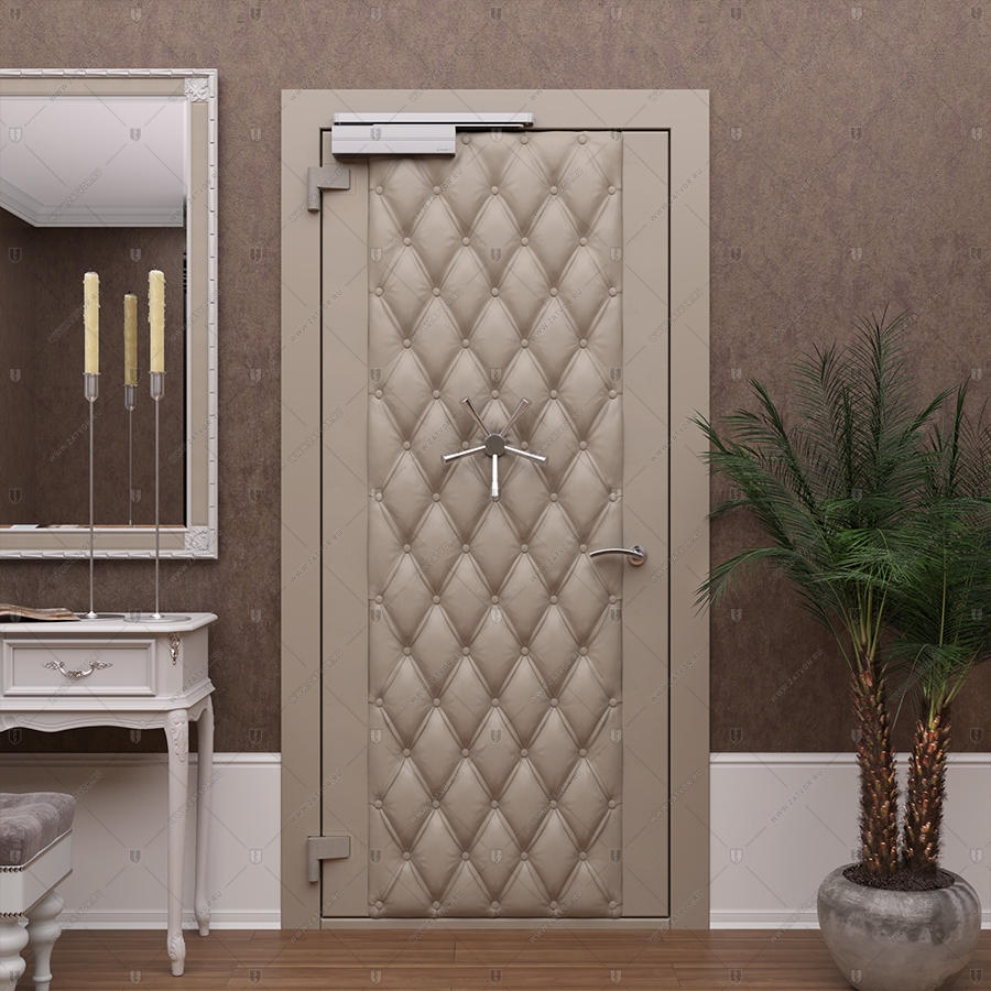 Потайная дверь "Рет" БАСТИОН-3, облицованная кирпичом _3