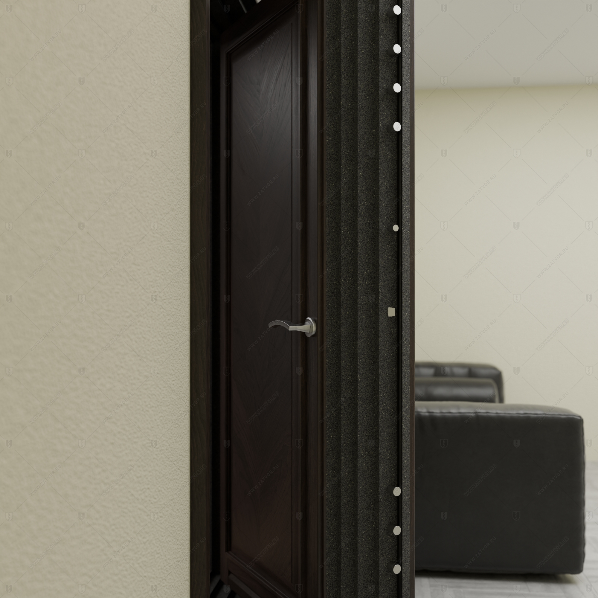 Пожаростойкая внутренняя стальная дверь "Галатея" БАСТИОН-7_8