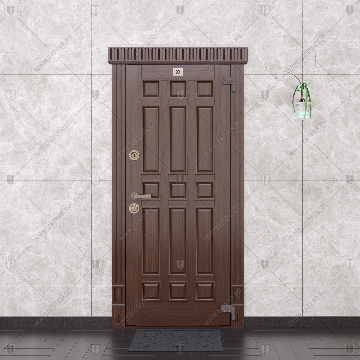 Пулестойкая бронированная входная дверь "Поликсо" БАСТИОН-2 BR4_2