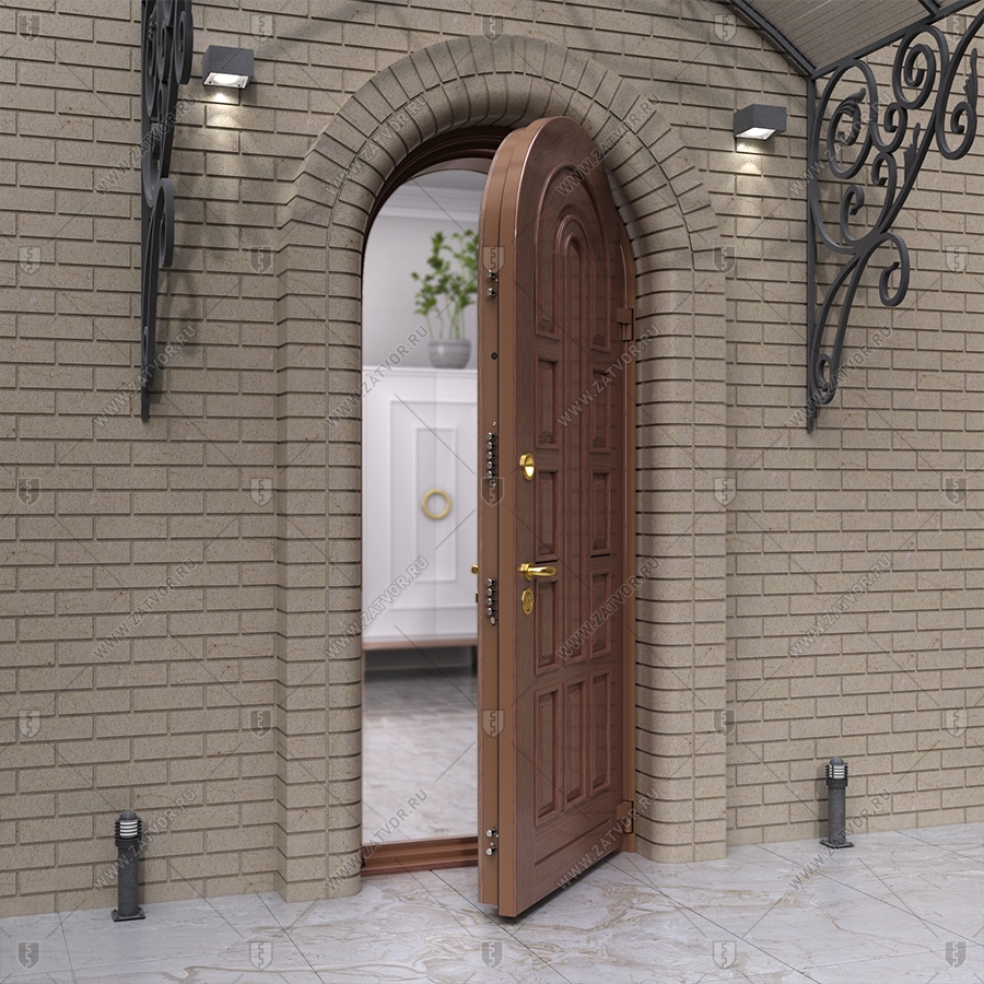 Арочная входная дверь "Офион" БАСТИОН-3_6