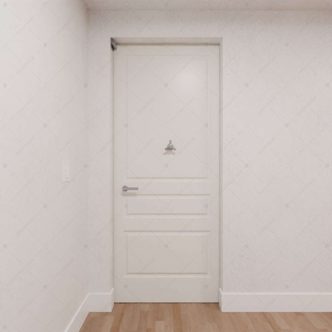 Скрытая дверь "Эос" БАСТИОН-1 с панелью в виде зеркала_3