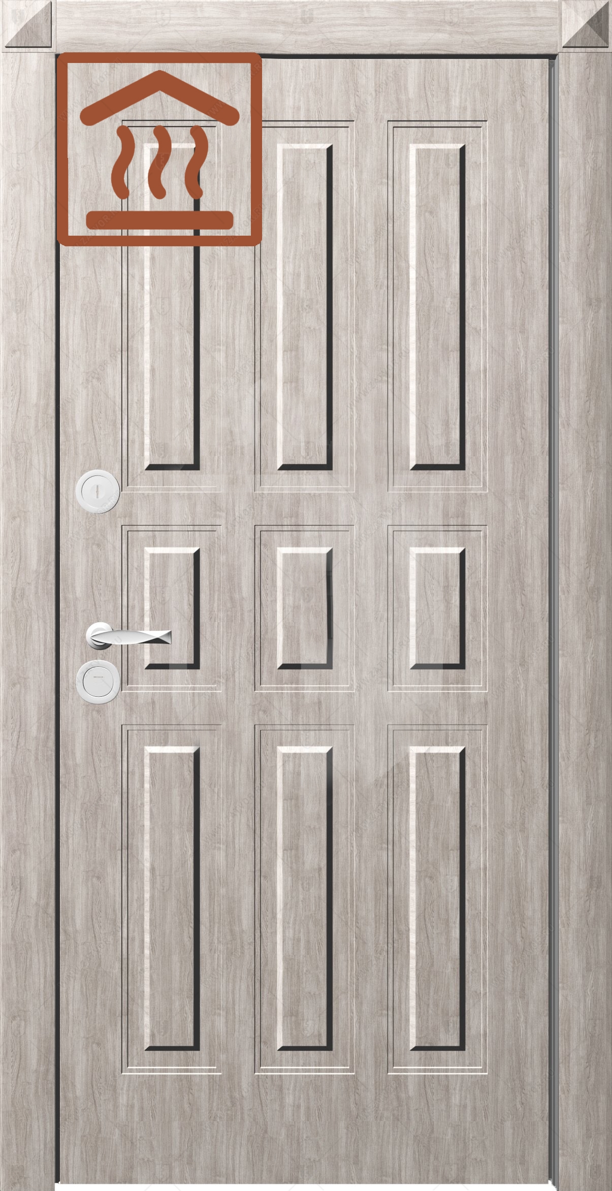 Теплоизоляционное исполнение дверного блока 