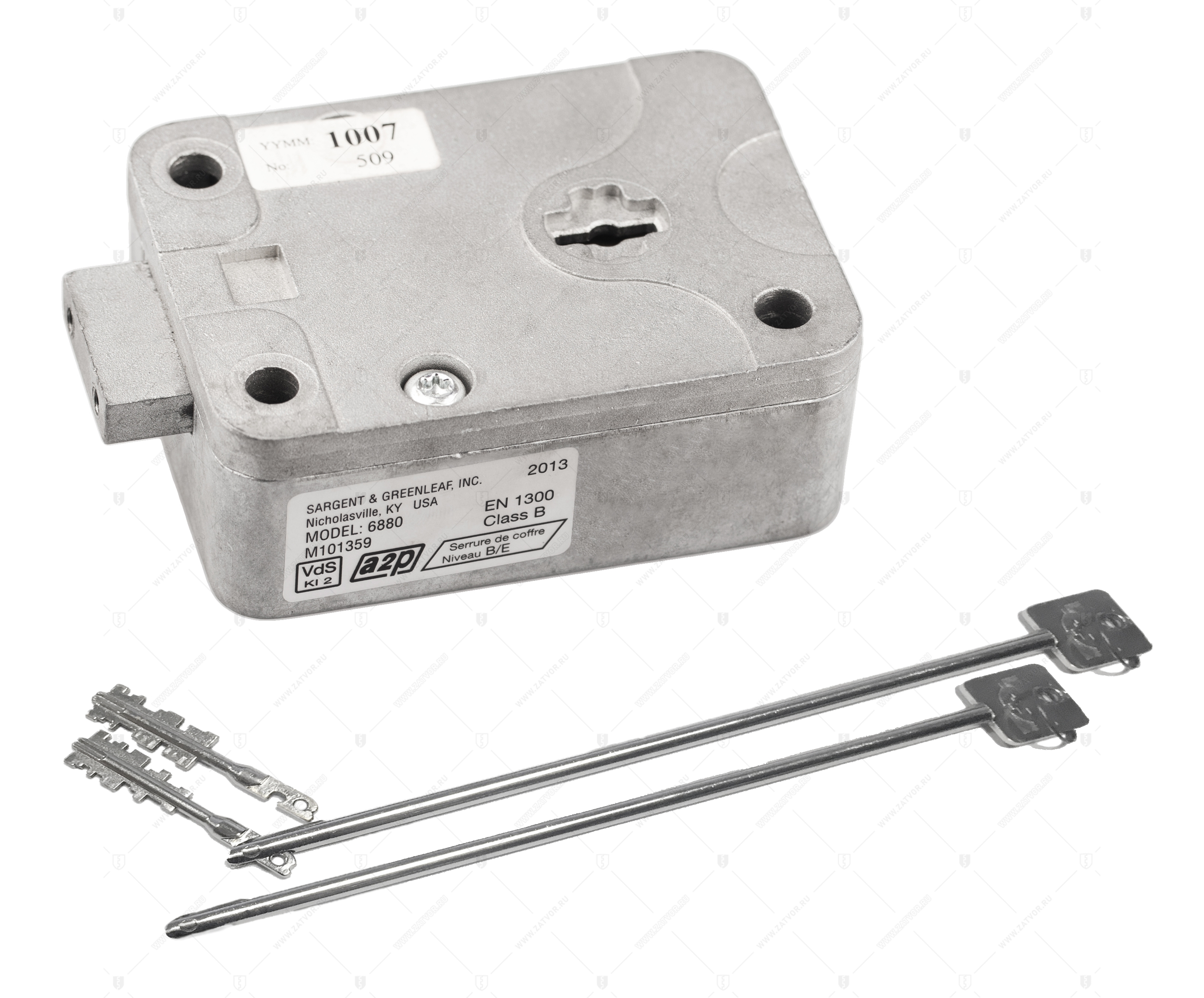 Сейфовый ключевой замок – блокиратор Sargent and Greenleaf (S&G) 6880 (2 кодовые части ключа, 2 удлинителя)