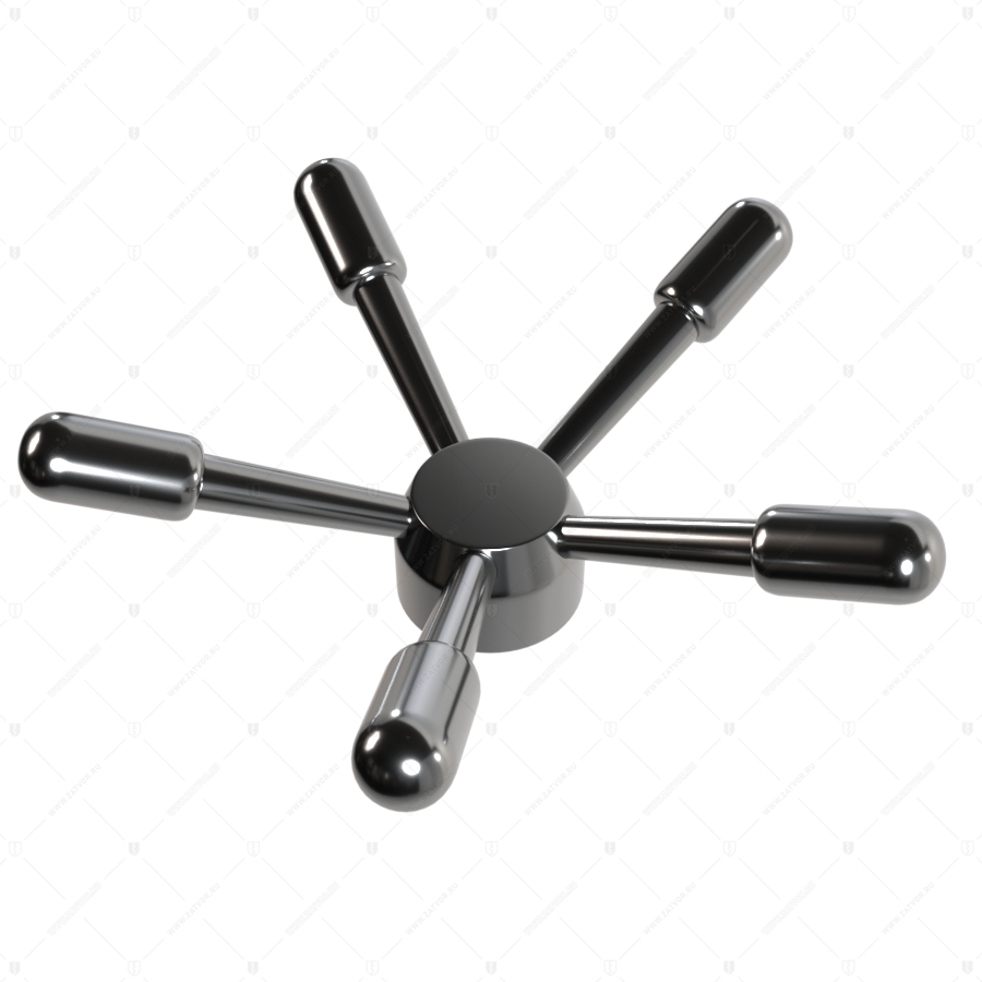 Поворотный точеный пятилепестковый штурвал 5л-265