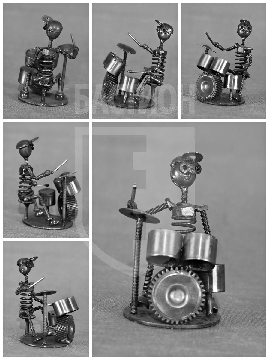 Металлическая декоративная фигурка "Барабанщик"_0