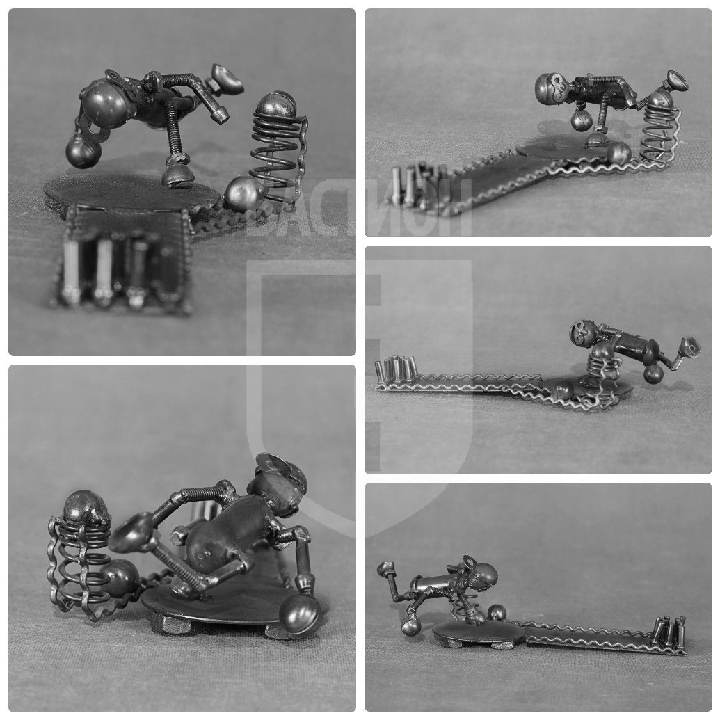 Металлическая декоративная фигурка "Боулингист"_0