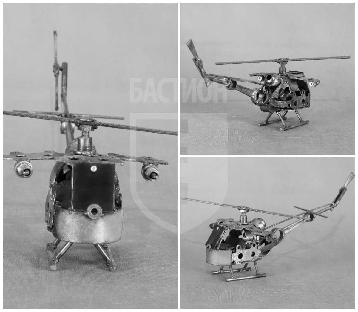 Металлическая декоративная фигурка "Вертолёт"_0