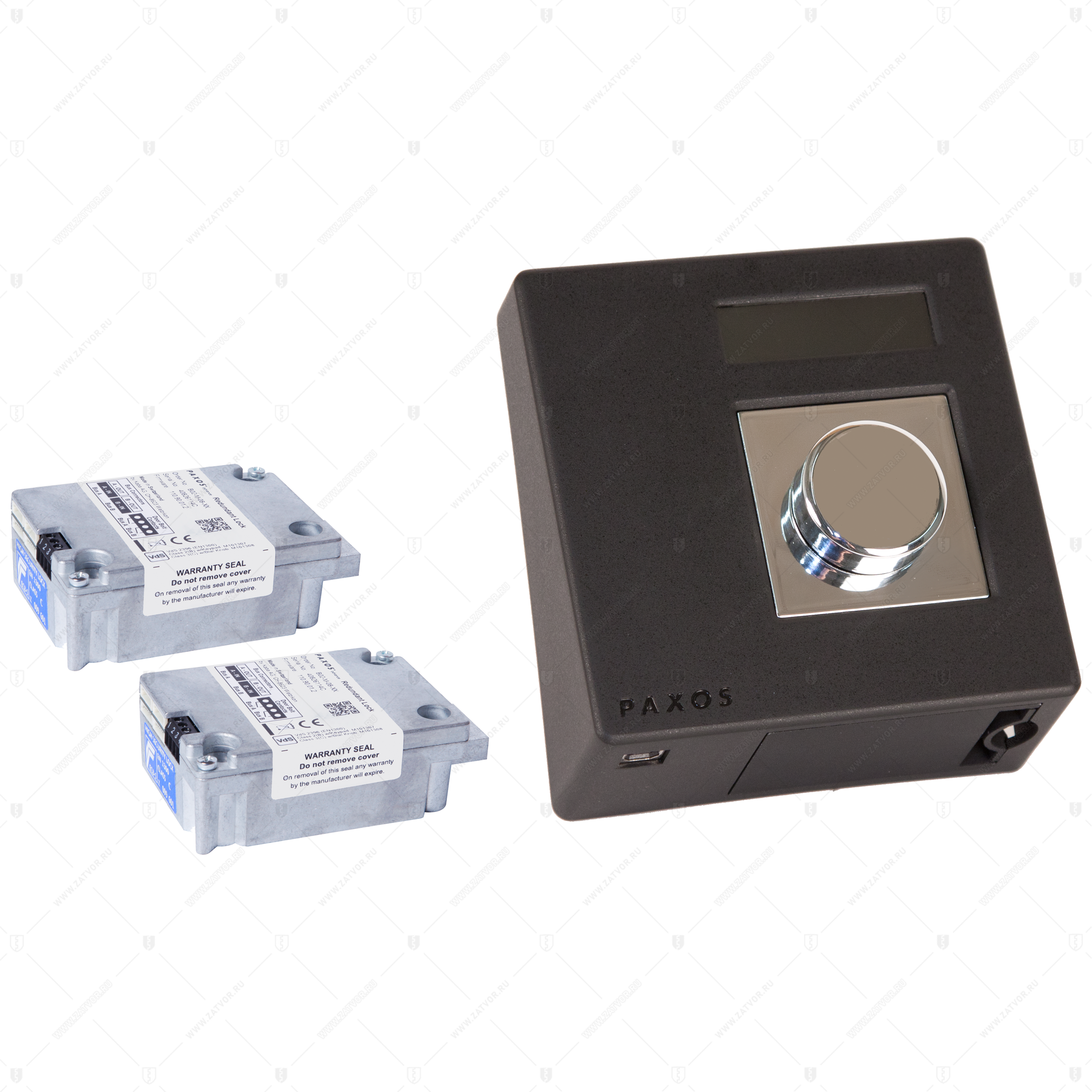 Cейфовый электронный замок-блокиратор PAXOS с наборным барабаном 