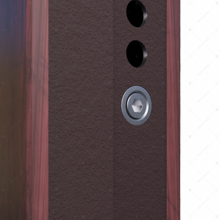 Торцевой механизм для управления ригельной сборкой для пассивной створки двустворчатых дверей