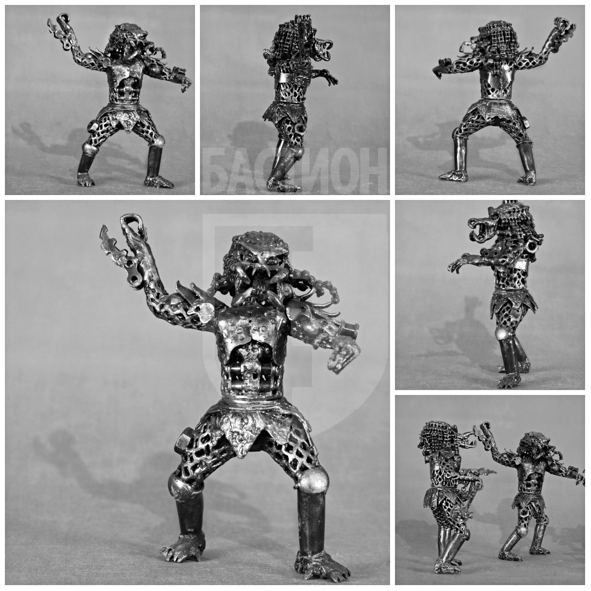 Металлическая декоративная фигурка "Чужой Крюк"_0