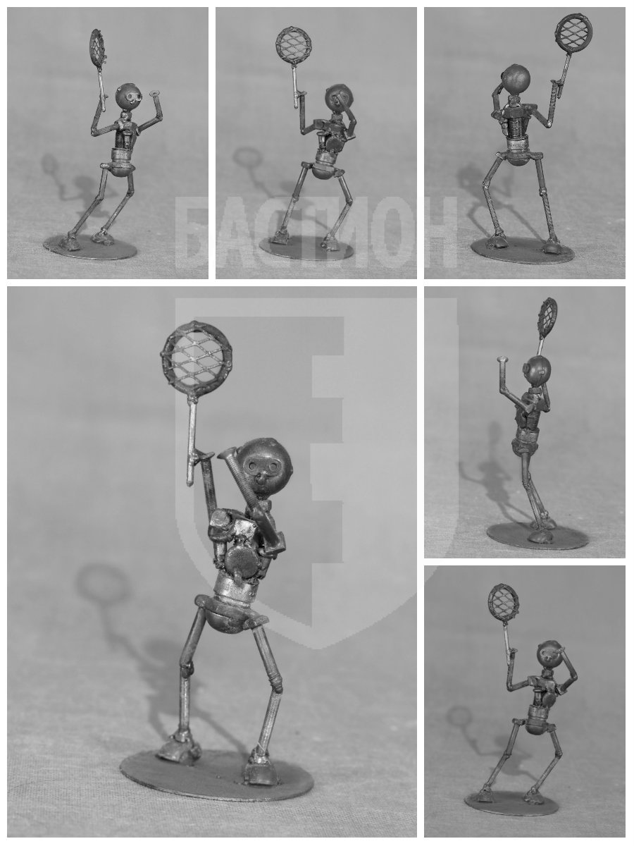 Металлическая декоративная фигурка "Большой теннис"_0