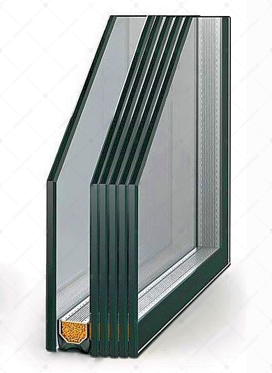 Стеклопакет в составе двери бронированный BR3