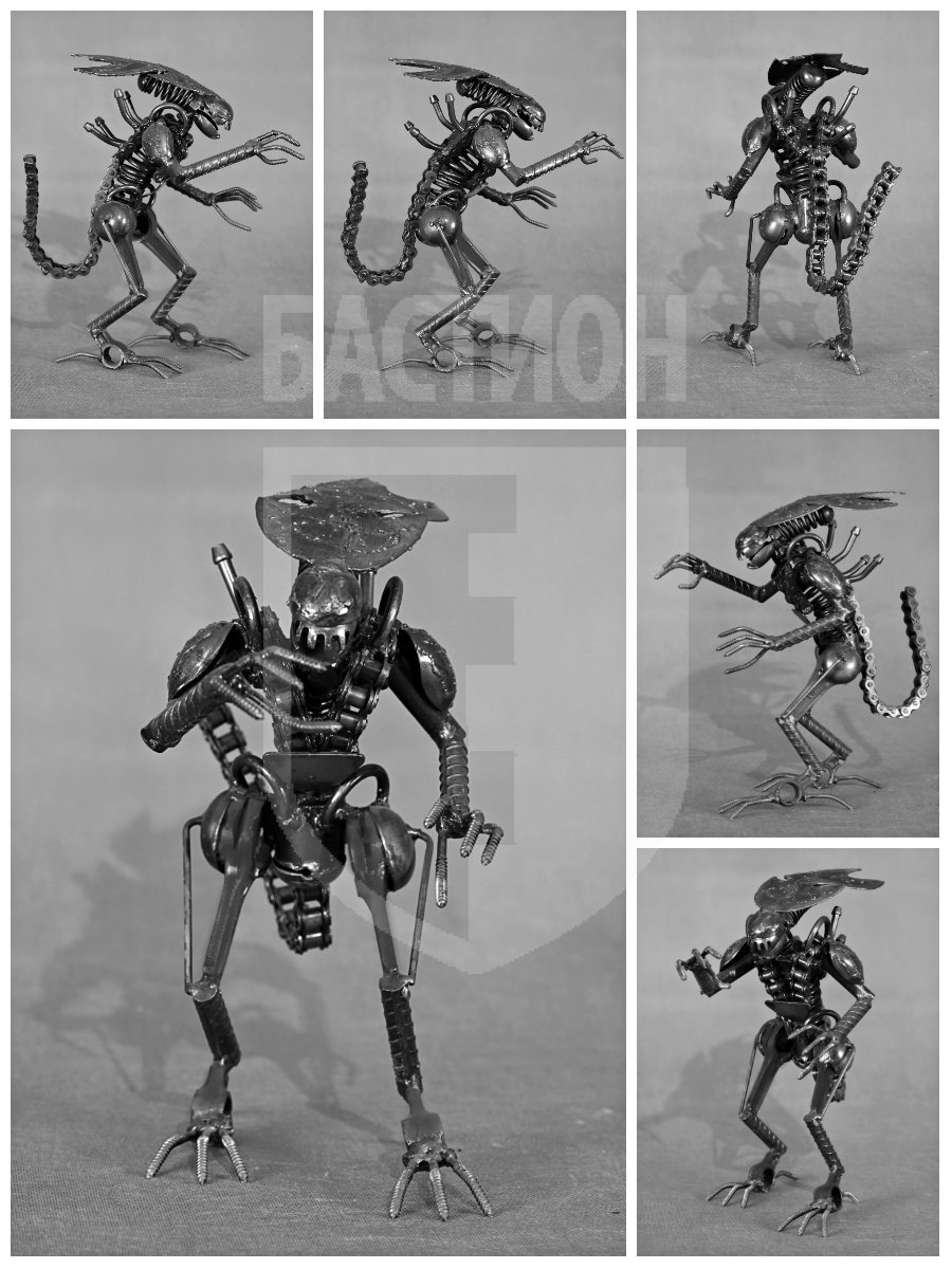 Металлическая декоративная фигурка "Хищники"_0