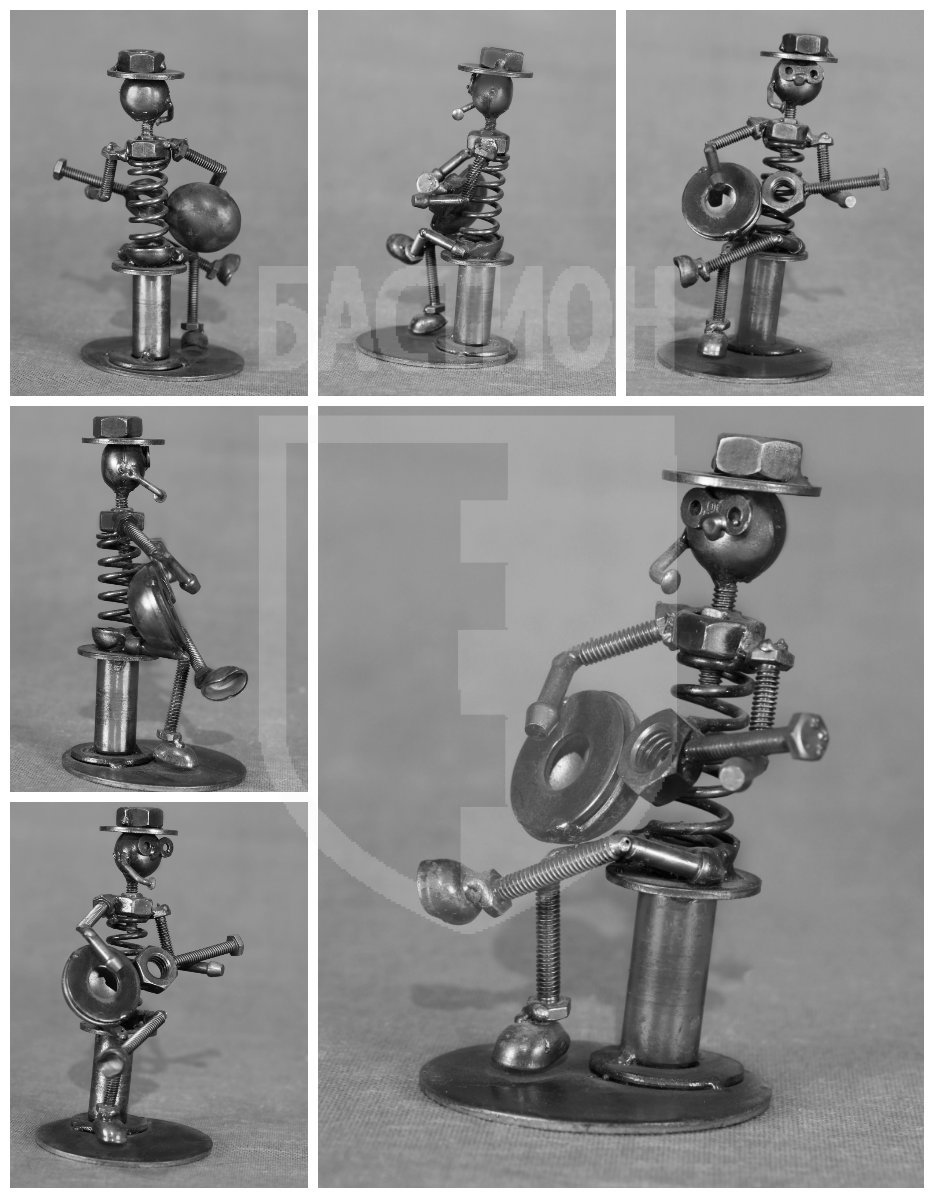 Металлическая декоративная фигурка "Гитарист"_0