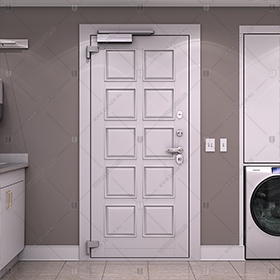 Внутренняя бронированная входная дверь "Клития" БАСТИОН-2 BR4_1