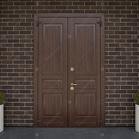 Двустворчатая входная дверь "Метида" БАСТИОН-2_0